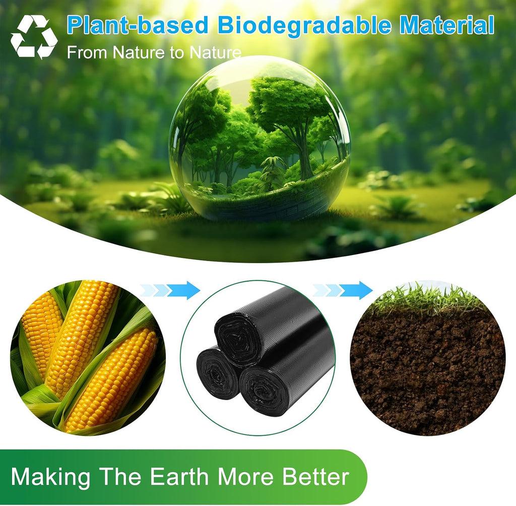 Portable Toilet Bags - 8 Gallon Camping Toilet Bags, Biodegradable Travel Potty Bag for Portable Toilet, Thickened