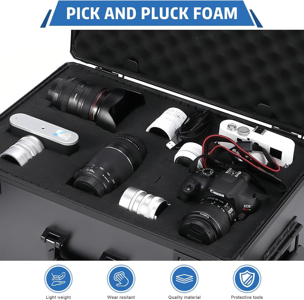 Pick and Pluck Foam Inserts, 4 Pcs 12 x 12 In, 2 Thick Polyurethane Foam