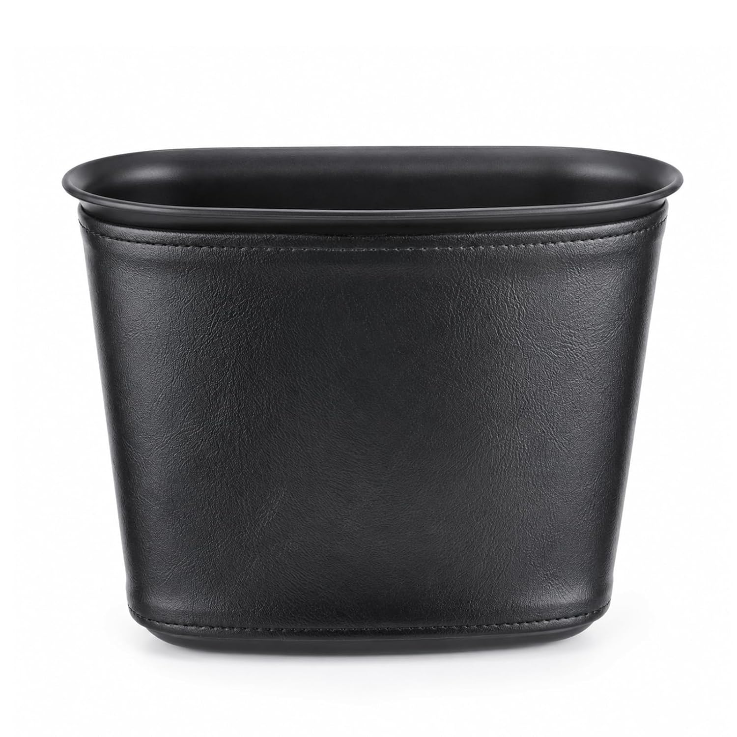 Small Car Trash Can,Leather Car Grabage Can with Hanging Hook,Leakproof Automotive Trash Bin,Portable & Multi-Purpose