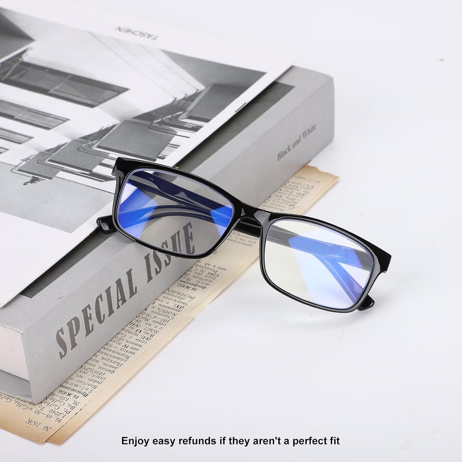 Reading Glasses,8 Pack Reading Glasses Blue Light Blocking for Men Women,Anti Eyestrain/Dryness/UV Lightweight Readers