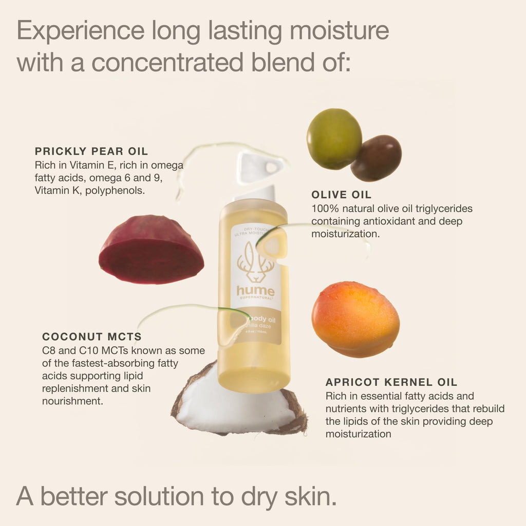 Dry Body Oil Spray, Vanilla Daze, Fast Absorbing,1-Pack