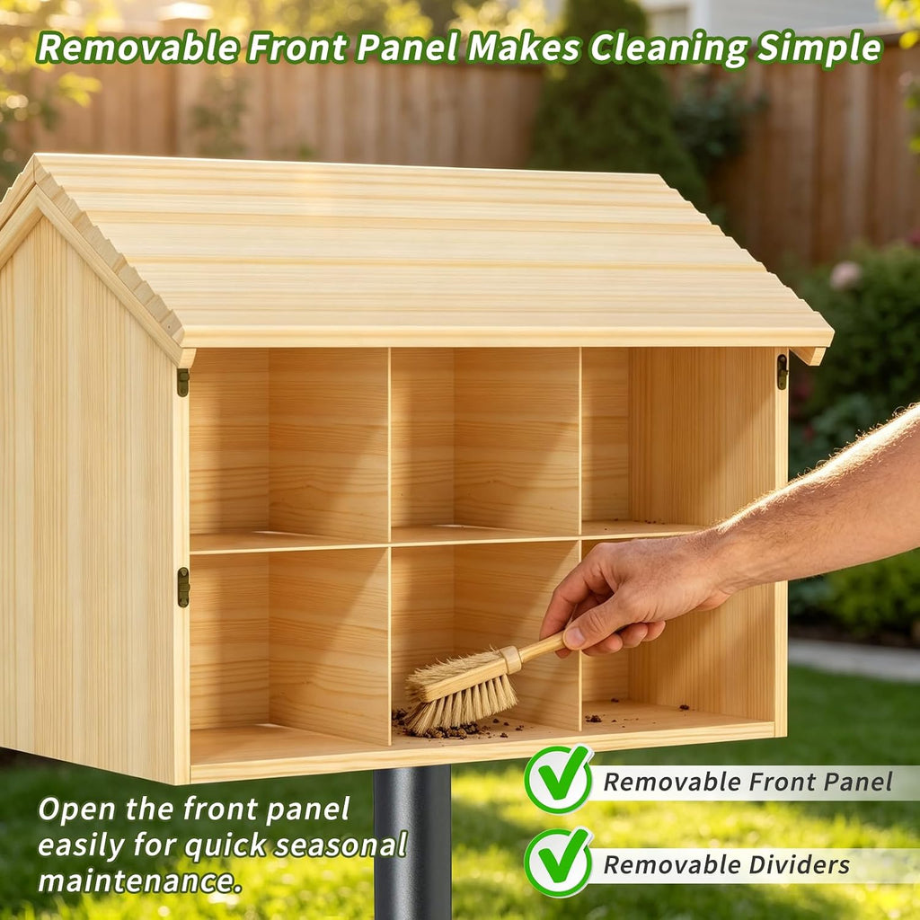 Bird Houses for Outside, Large 12 Room Purple Martin House 2 Tier Nest Box