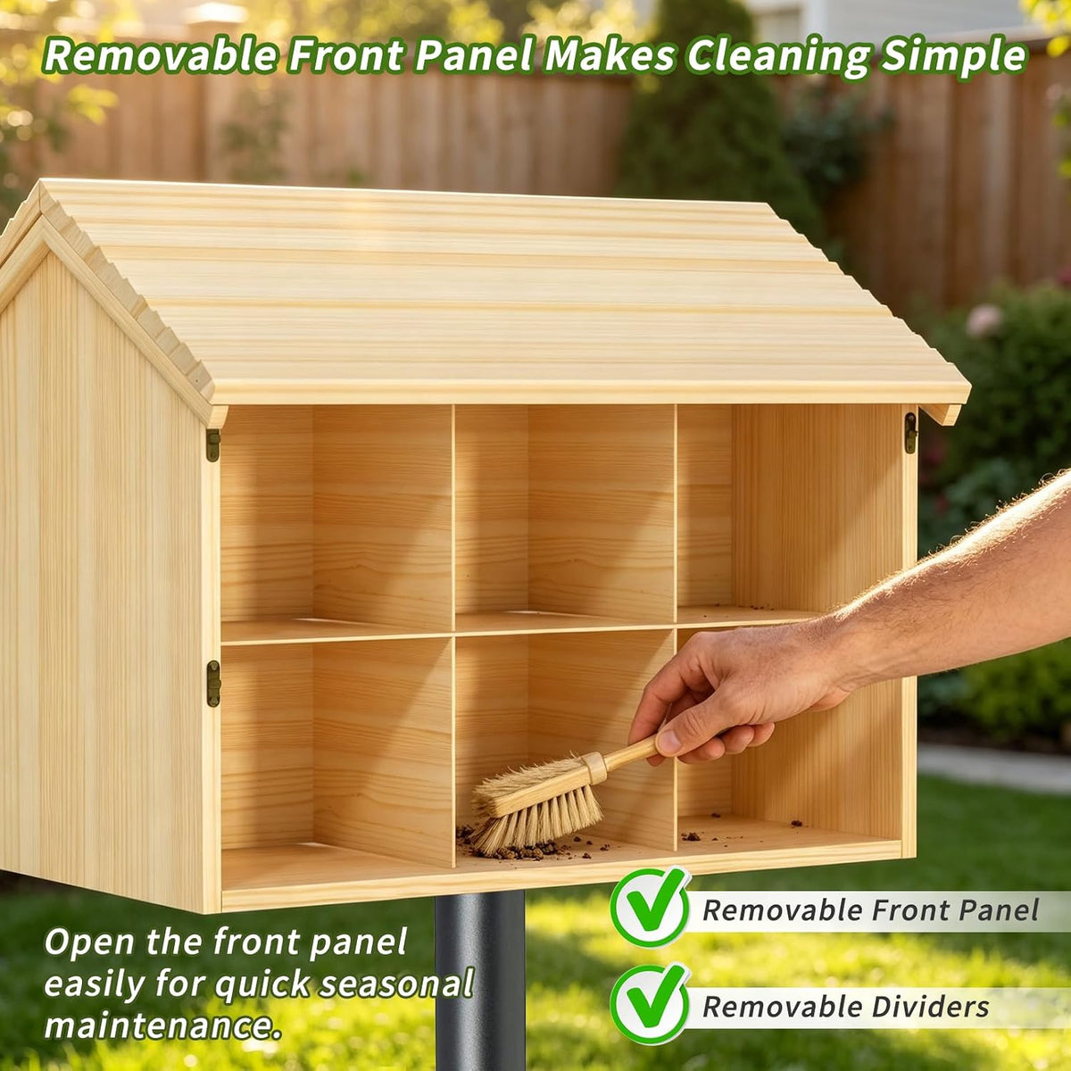 Bird Houses for Outside, Large 12 Room Purple Martin House 2 Tier Nest Box