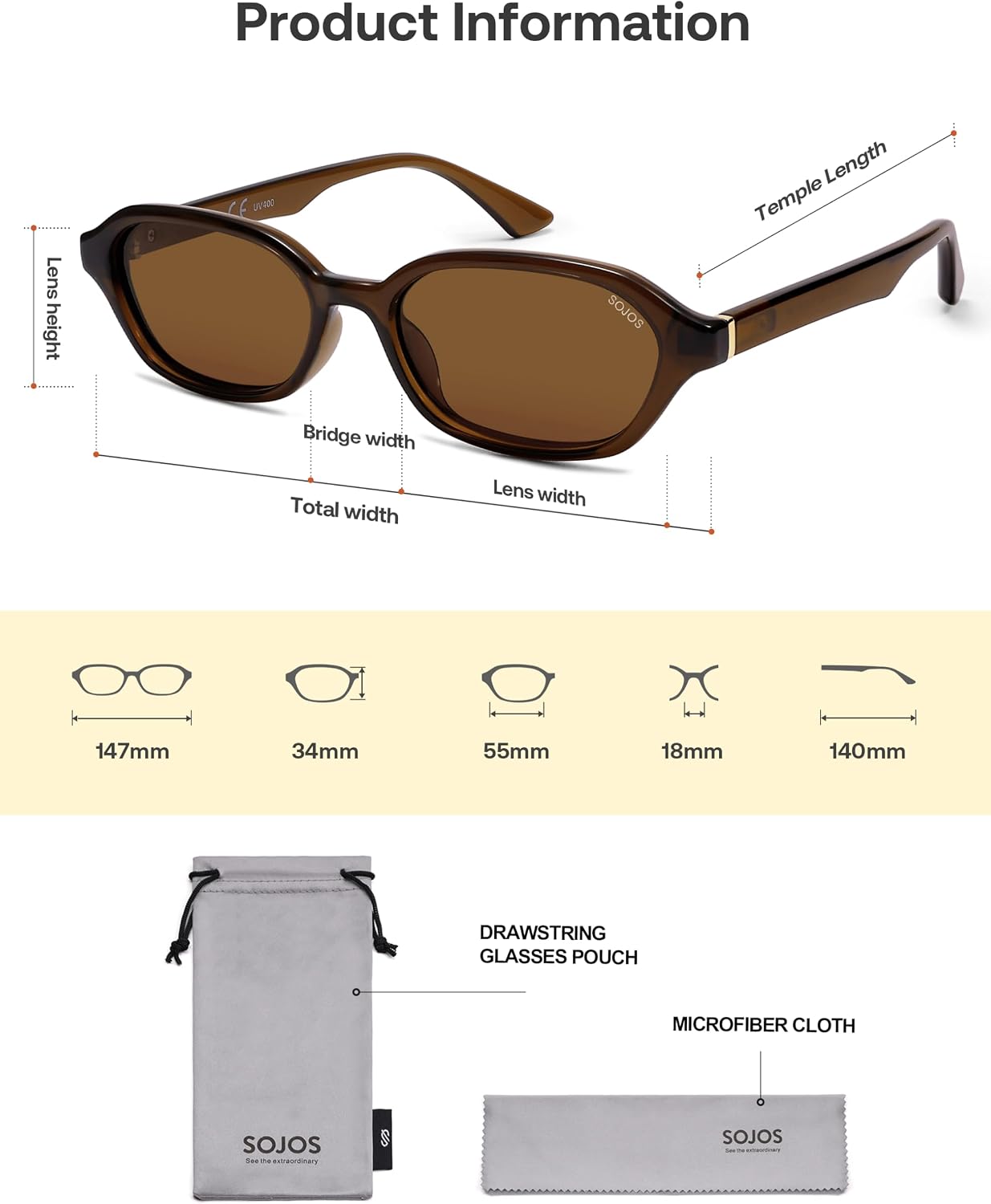 Retro Rectangle Polarized Sunglasses for Women Men SJ2629 | Trendy Hexagon Narrow Chic Y2K Shades Sunnies