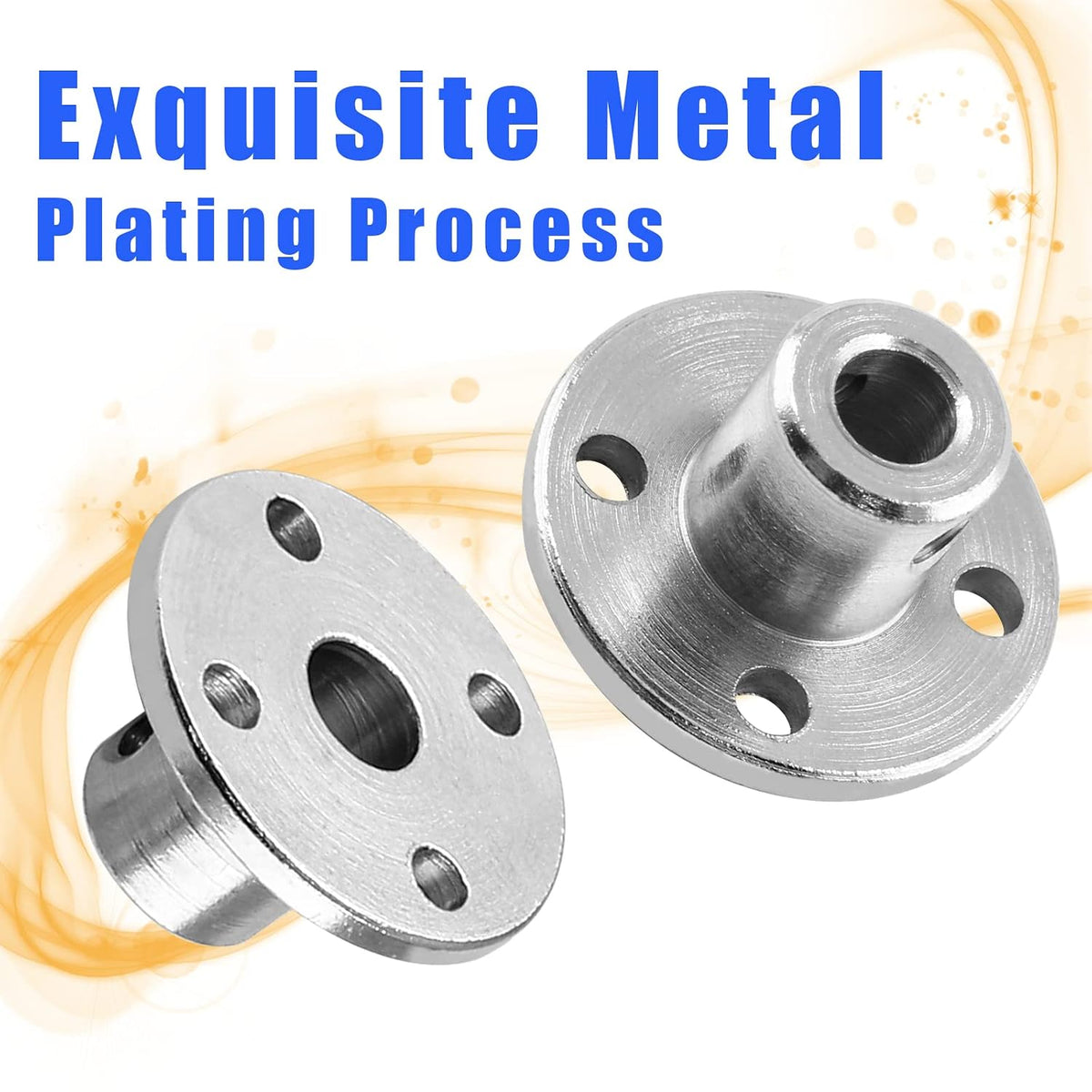 Bivethoi Rigid Flange Shaft Coupling, 5mm, 4 Pcs