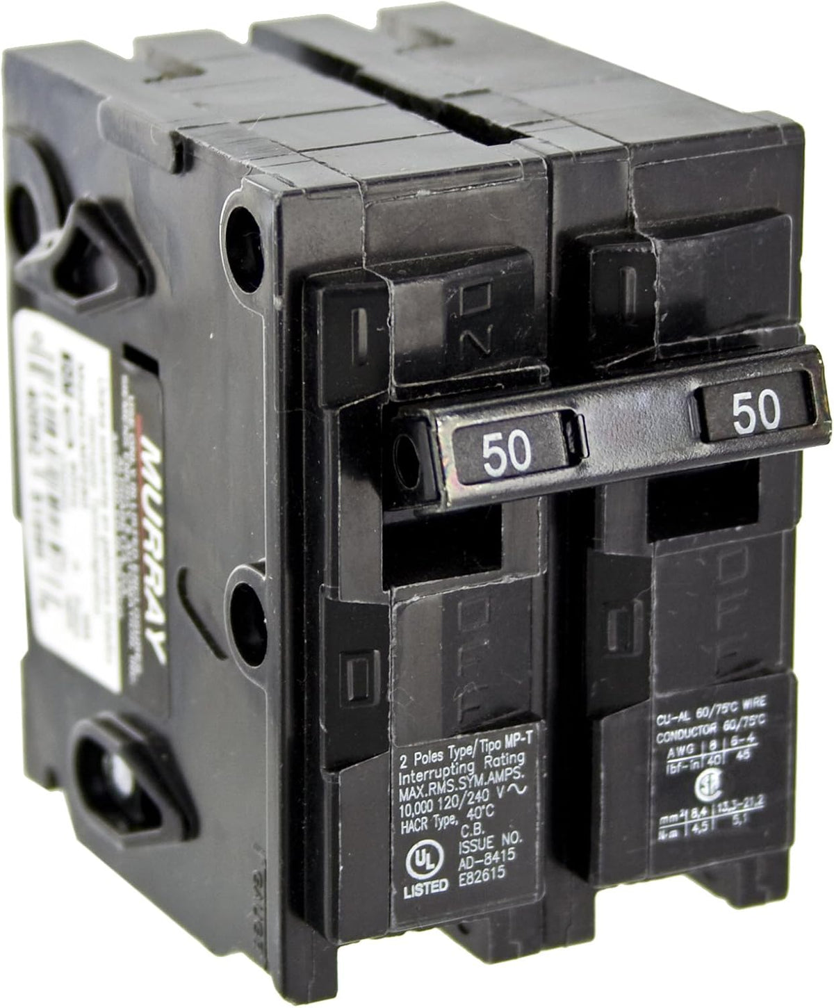 MP250 50-Amp Double Pole Type MP-T Circuit Breaker