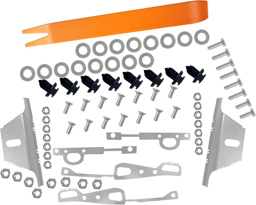 Front Rear Bumper Lift Kit for Honda Civic EK Hatchback Coupe 1996-2000 w/Hardware
