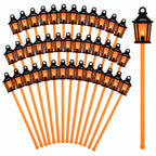 Halloween Lantern Drink Stirrers, 36 Pack, 7 Inch Cocktail Sticks