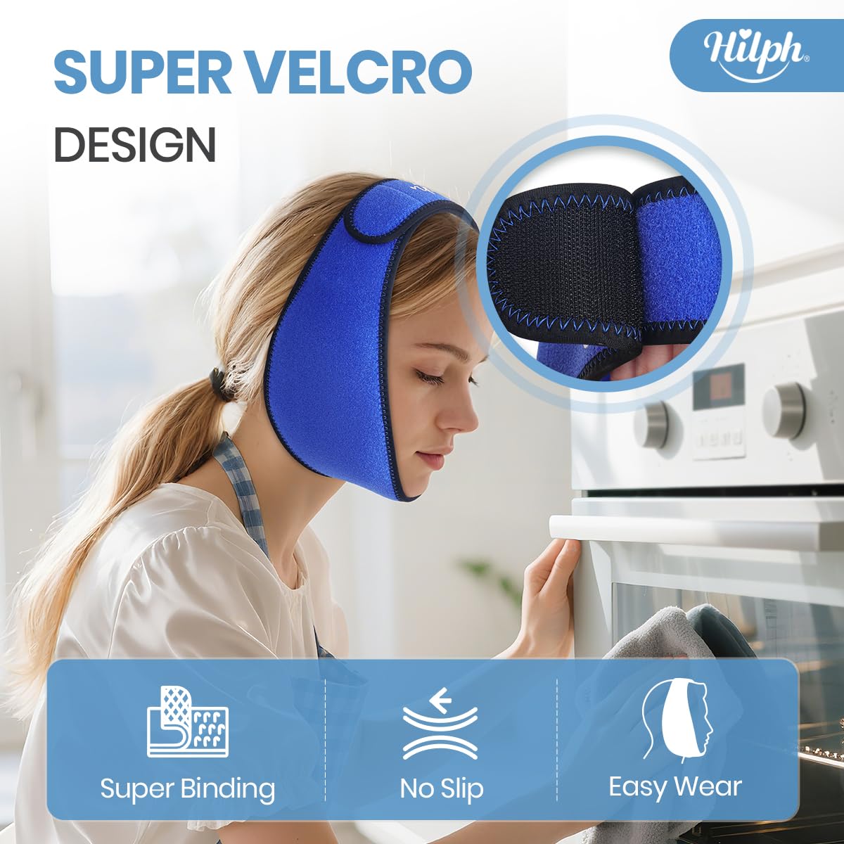 Wisdom Teeth Ice Pack Head Wrap, Face Ice Pack for Jaw Oral Surgery