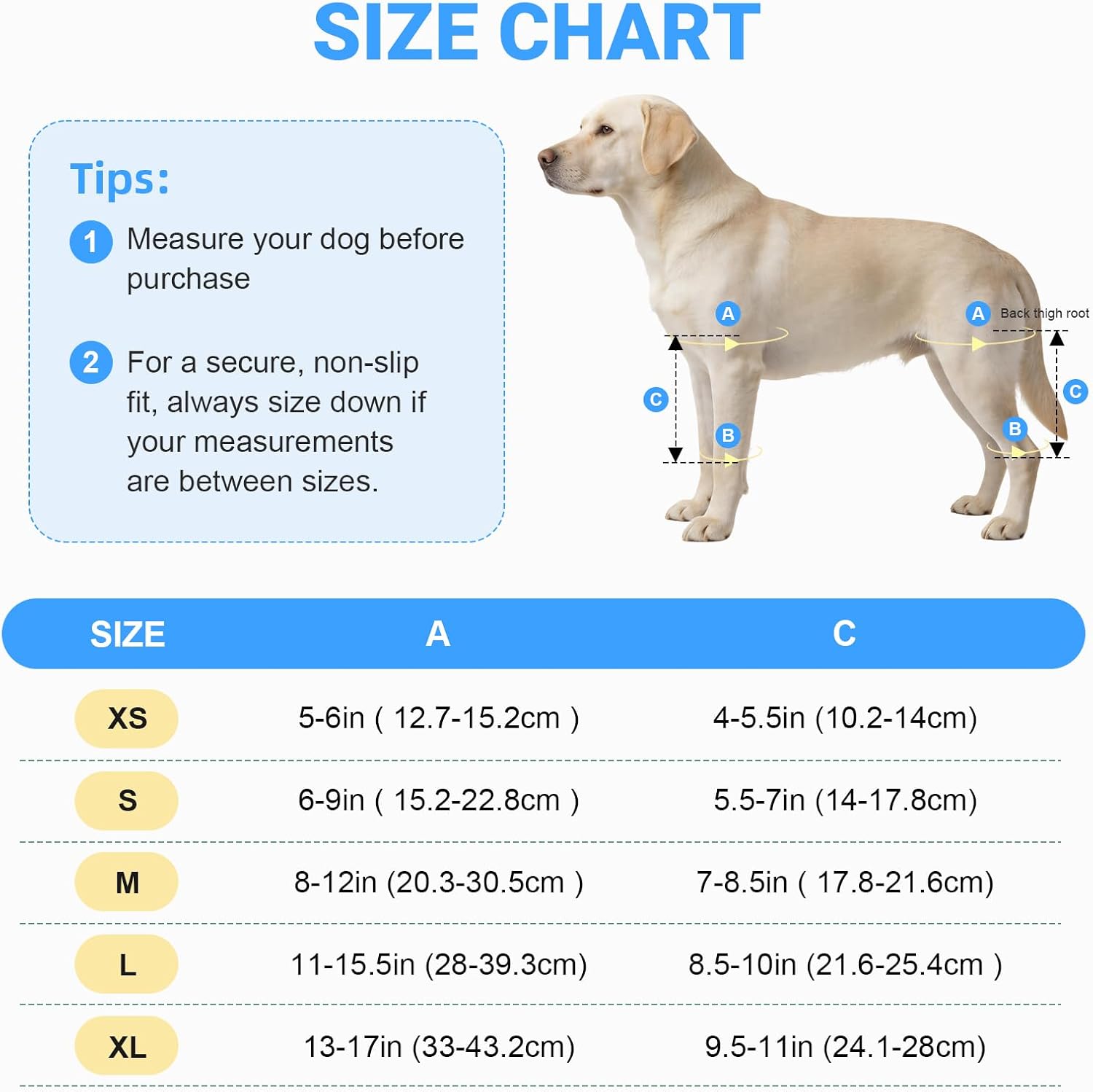 Dog Knee Brace for Back Leg, Adjustable Elbow Braces with Stabilizers, Canine Joint Support for Torn ACL, Luxating