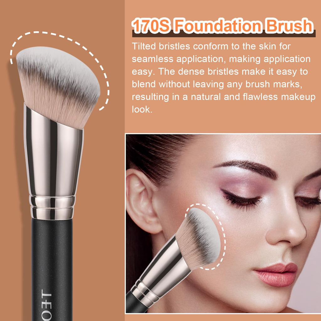 170S Foundation Brush, Angled Contour Buffing Blending Brush