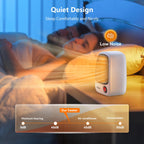 500W Portable Ceramic Space Heater, Personal Heater Fast Heating