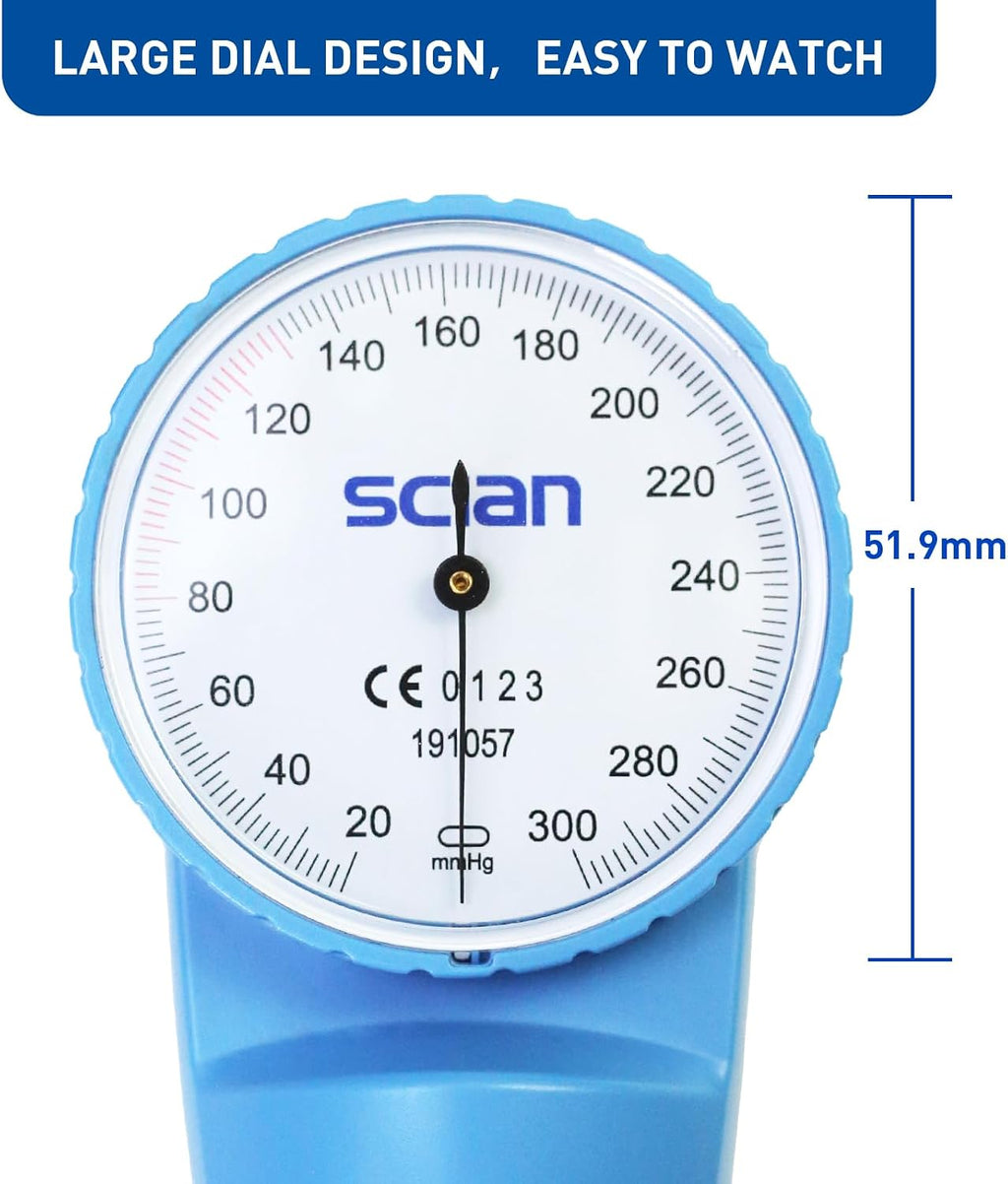 Aneroid Sphygmomanometer - Blood Pressure Cuff with D-Ring Universal Cuff 10-16", Come with Carrying Bag for Nurse