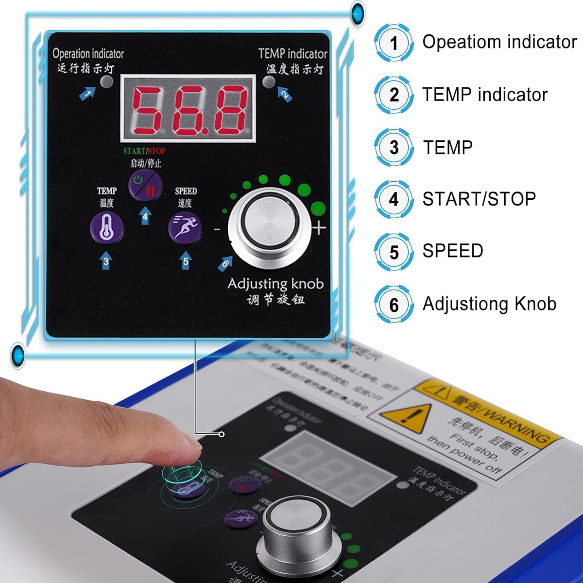 Automatic Continuous Band Sealer Machine with Digital Temperature & Speed Control - Plastic/PVC Bag Sealer for