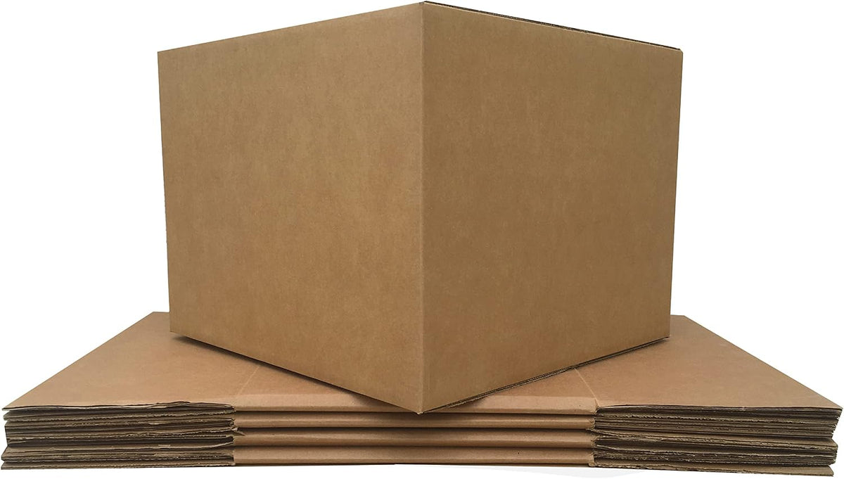 Extra Large (Pack of 5) 23" x 23" x 16" Standard Corrugated Moving Box, Brown Corrugated