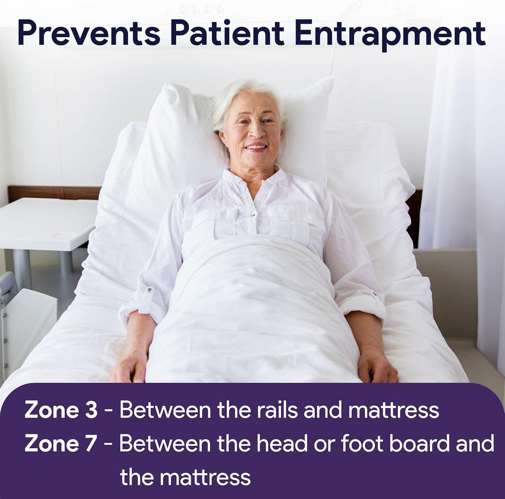 Hospital Bed Mattress Extender - Bed Extender for Bedroom and Hospital Beds - Adjustable Entrapment Prevention Safety