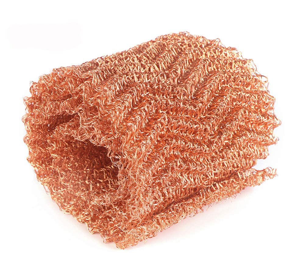 Pure Copper Mesh Roll 4 x 40 inch Stuff-fit Wire Mesh for Gap Blocker | Pure Copper Mesh for Distilling
