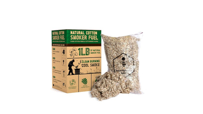 Hive bee Smoker Fuel | All Natural Cotton Fiber |1 LBS Bag