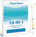 10-in-1 Ammonia Test Kit Aquarium (100 Strips): 50 Multi-Test + 50 Ammonia | Aquarium Test Strips for Freshwater &