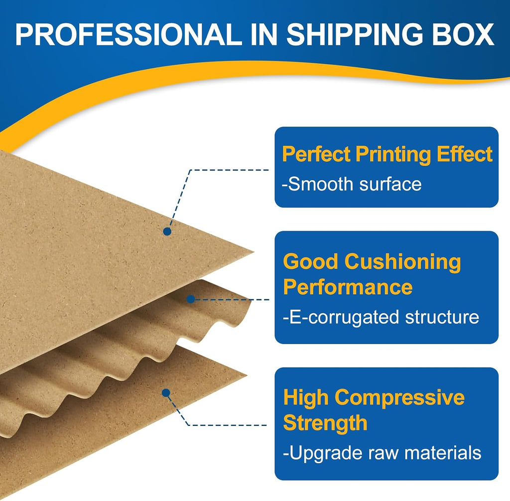 9x6x2 Small Shipping Boxes for Shipping, Gift, Brown Boxes, 12 pack