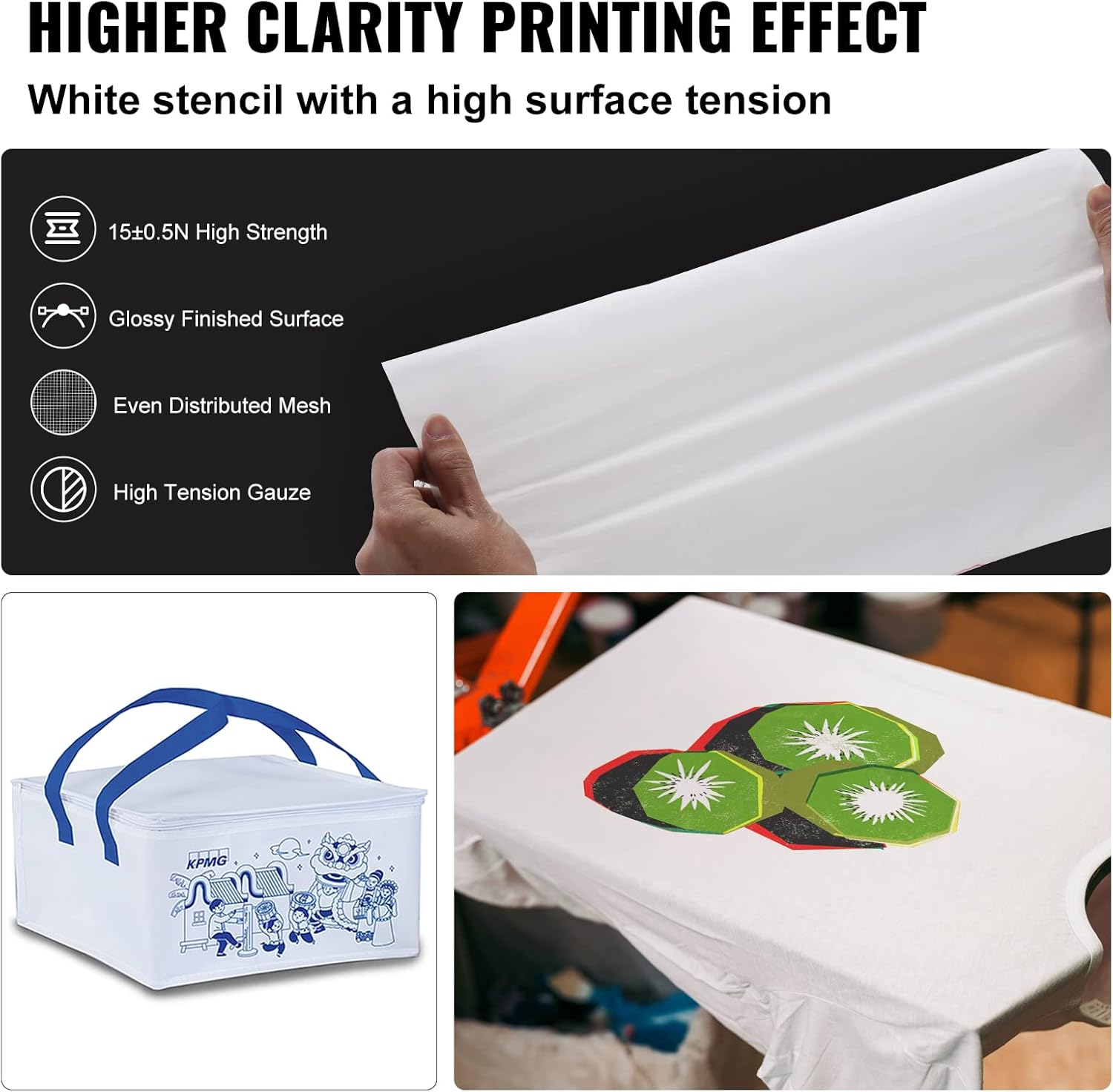 Screen Printing Kit, 6 Pieces Aluminum Silk Screen Printing Frames, 18x20inch Silk Screen Printing Frame with 160