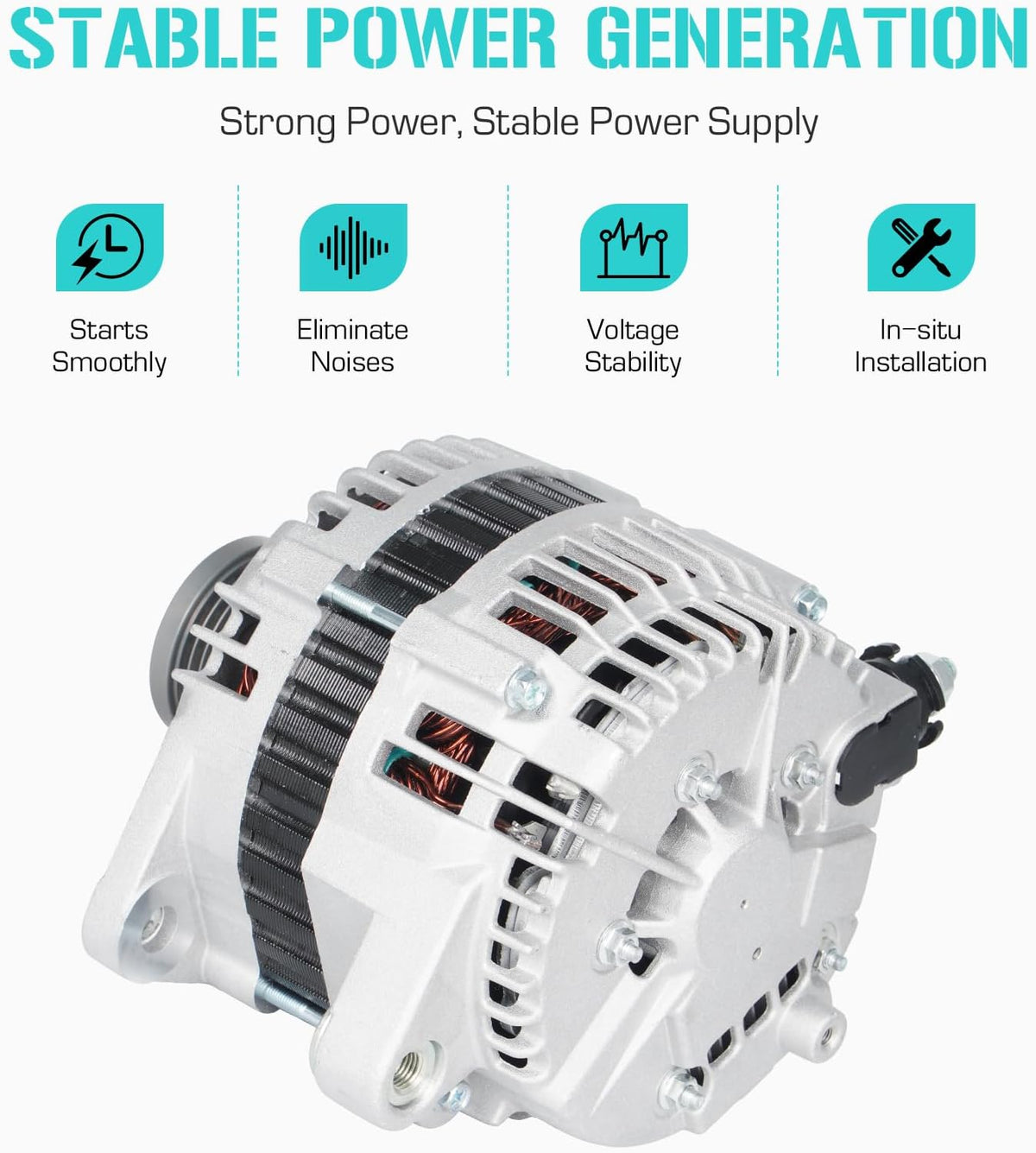 New 110A Alternator 2.5L Fits for Nissan Altima 2002 2003 2004 2005 2006