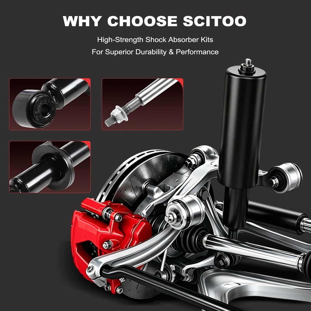 SCITOO 2PCS Rear Shock Absorbers fit for Ford Expedition 2007-2019