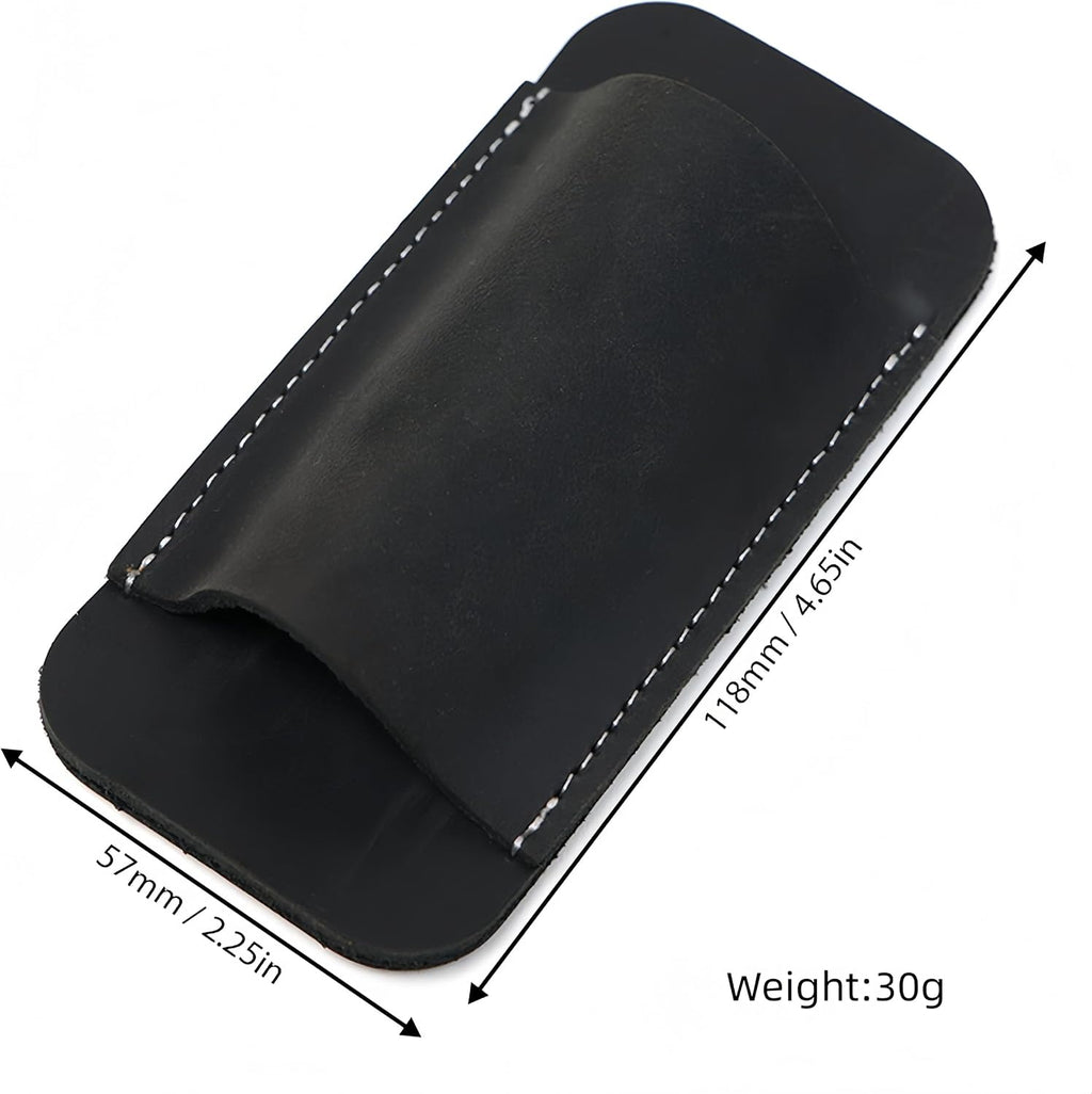 Leather Knife Sheath, Horizontal Carry Knife Sheath for Belt, Pocket Knife Holster, EDC Pocket Belt Pouch Organizer