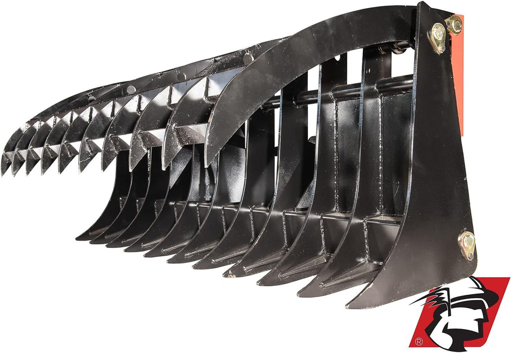 Industries Skid Steer Root Rake Grapple Attachment 66" Wide