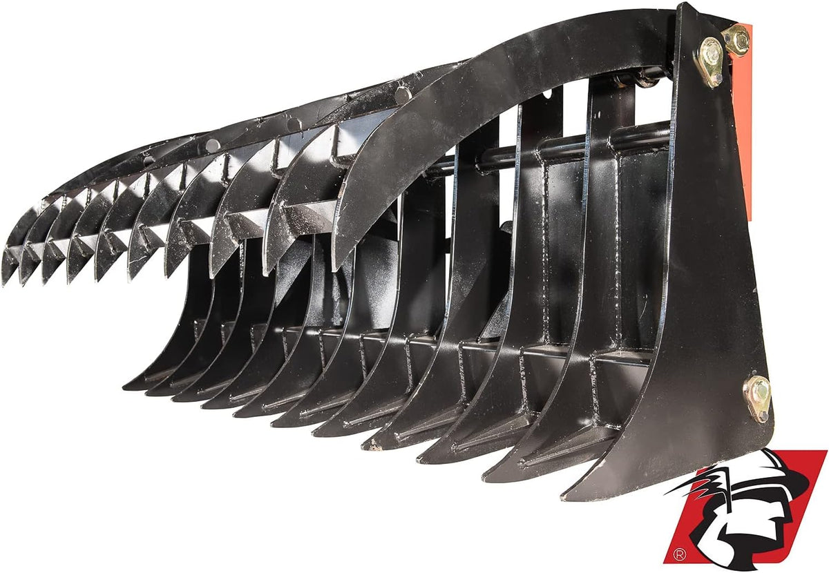 Industries Skid Steer Root Rake Grapple Attachment 66" Wide