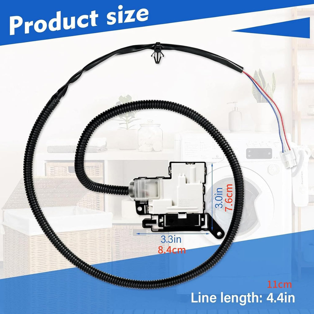 Washer Lid Lock Switch Replacement for Whirlpool WTW5010LWO, WTW5010LW1, WTW5015LWO, WTW5015LW1