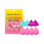 Puffs N' Stuff Makeup Sponge Set, Triangle Powder Puff, 8 Count