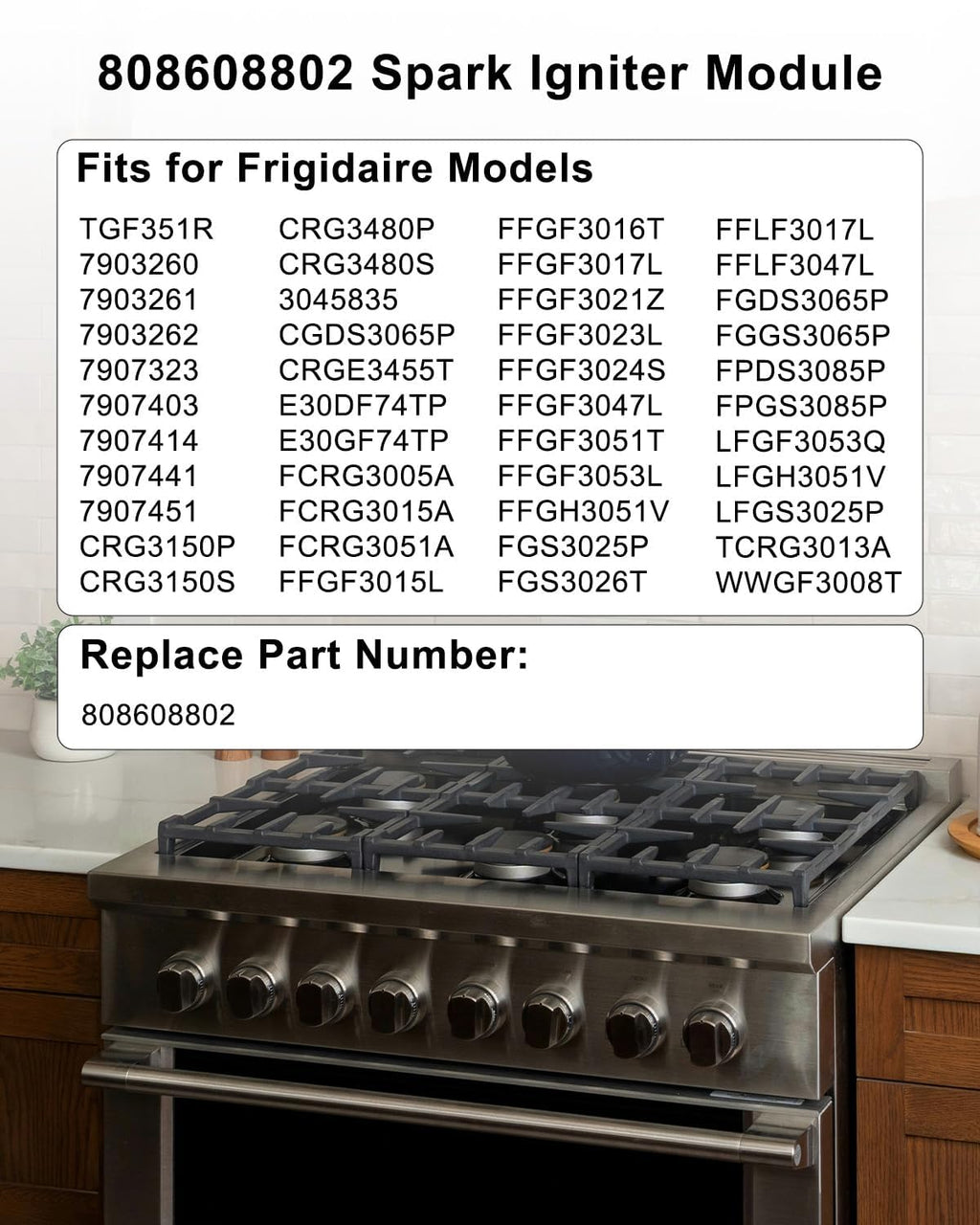 808608802 Surface Burner Spark Igniter Fit for Frigidaire Range & Stove