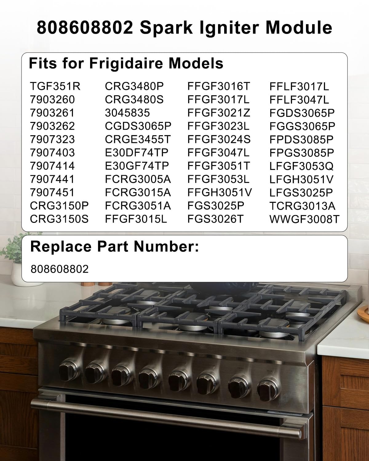 808608802 Surface Burner Spark Igniter Fit for Frigidaire Range & Stove