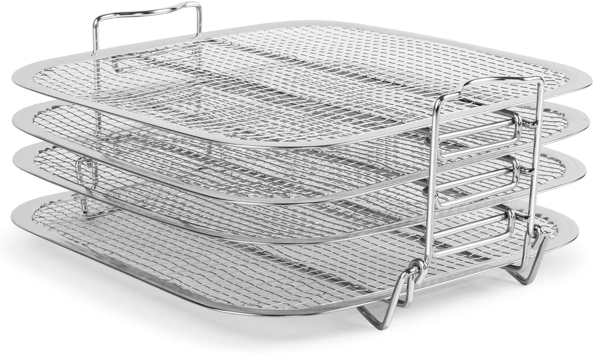 4-Tier Stainless Steel Dehydrator Rack for Instant Vortex Plus 6QT