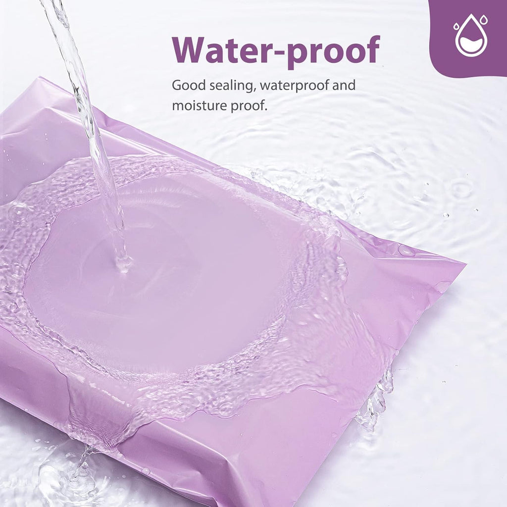 Poly Mailers 12x15.5" 50Pcs,Shipping Bags For Clothing,Light Purple | Strong Adhesive Packaging Mailers Poly