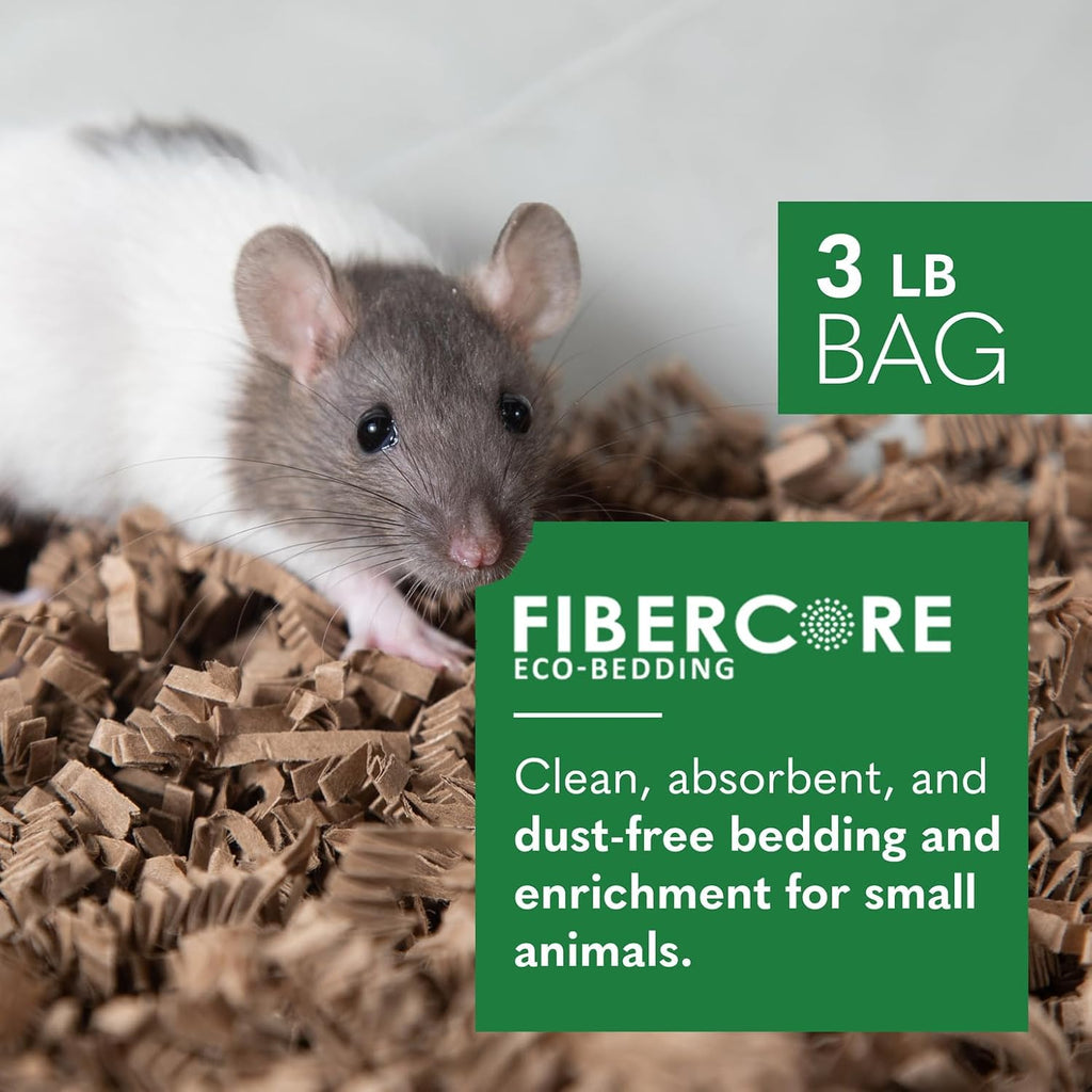 99% Dust Free Paper Bedding for Small Pets and Birds, Eco Natural, 3 lb (Expands to 60 L)