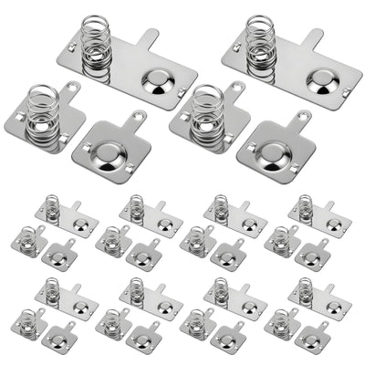 10 Pairs Battery Springs AA Battery Contacts Batterys Spring Contact Plate Replacement Plate Negative to Positive