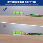 WORKPRO 3-Pack Mini Pocket Tool Spirit Level with Keychain