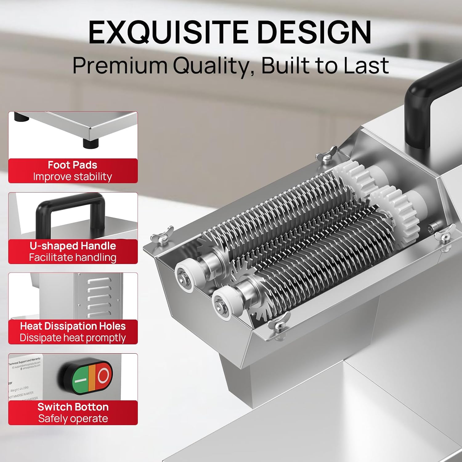 Commercial Meat Tenderizer, 450W Electric Meat Tenderizer