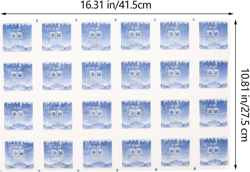 10pcs Cell Reusable Ice Pack Bags Food Shipping Camping