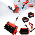 21V Cordless Electric Snow Shovel, 12-Inch Brushless Cordless Snow Blower with 2x4.5Ah Batteries & Fast Charger