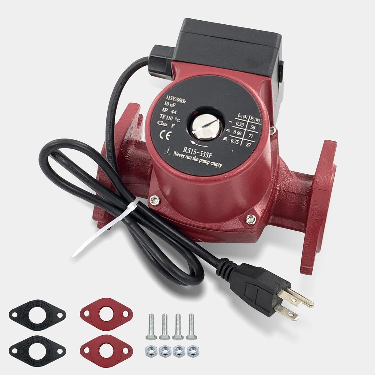 UPS15-55SFC 59896773 Circulator Pump, Replacement for Grundfos 1/12HP