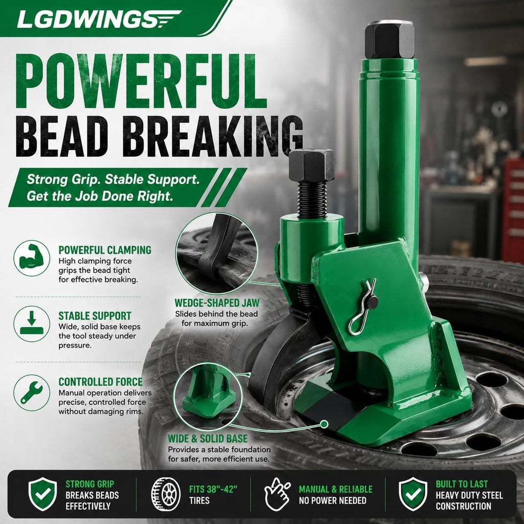 Manual Tire Bead Breaker Tool for Tire Removal, ATV & Lawn Mower