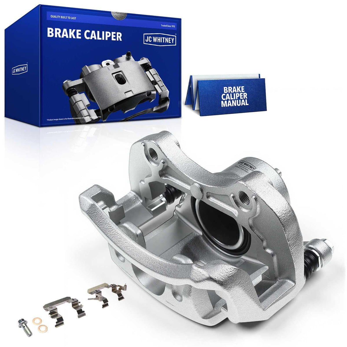 JC Whitney Front Left Brake Caliper Assembly with Bracket