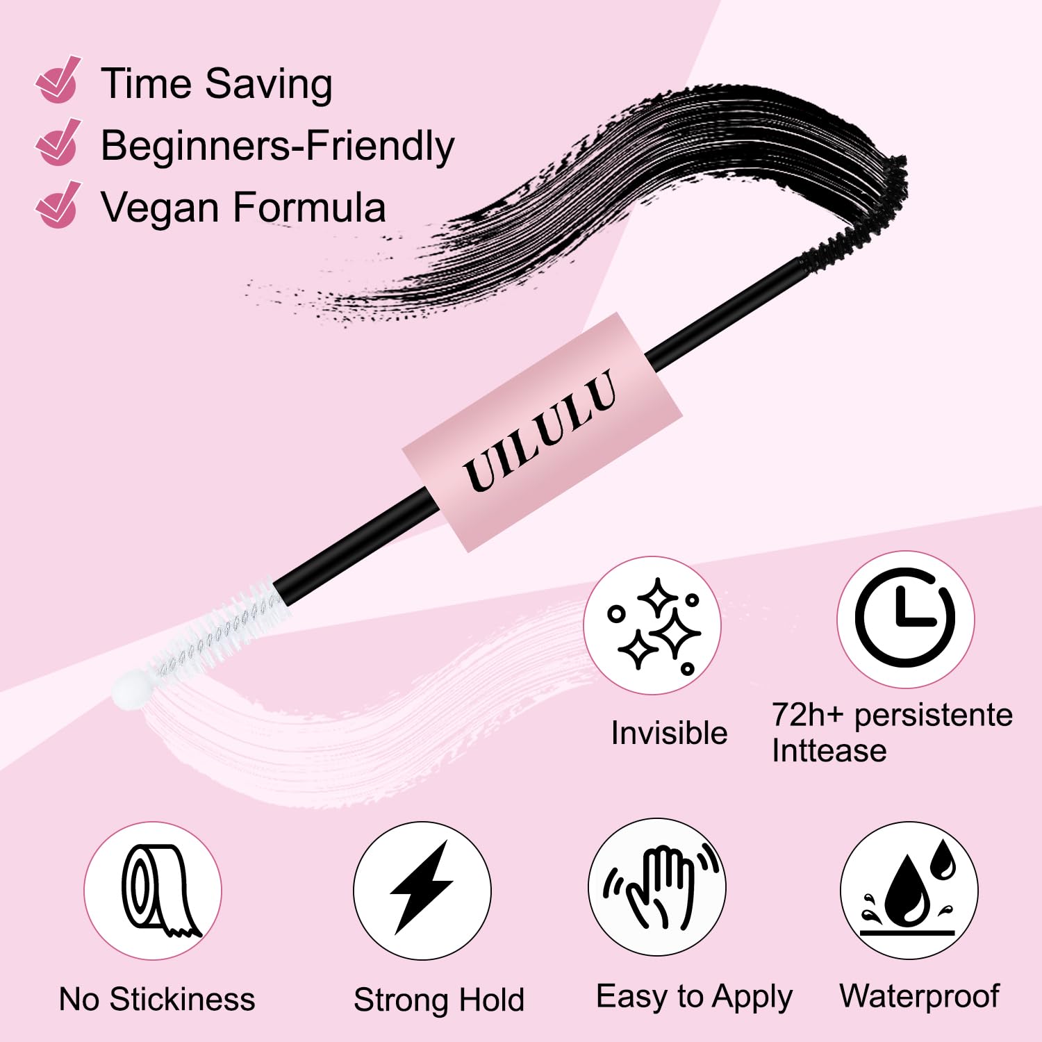 Lash Bond and Seal - 2-in-1 Lash Glue (5ml) & Sealer (5ml) for DlY Lash Extensions at Home, Waterproof Eyelash