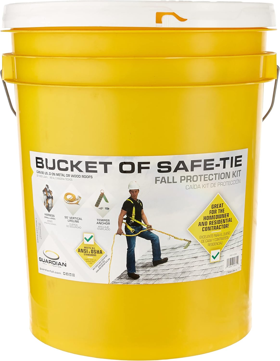 00815 Bucket of Safe-Tie + 2500 Adjustable Roofing Bracket