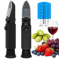 Brix Refractometer with ATC | 0-32% Dual Scale - Specific Gravity & Brix, Hydrometer in Wine Making and Beer Brewing