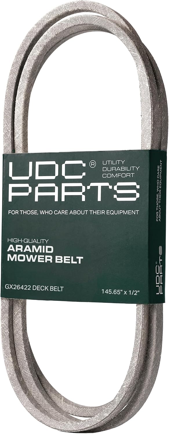 UDC Parts Mower Drive/Deck Belt GX26422 / Kevlar Cord / 145.50 inches / 0.45 inches Thickness/for John Deere