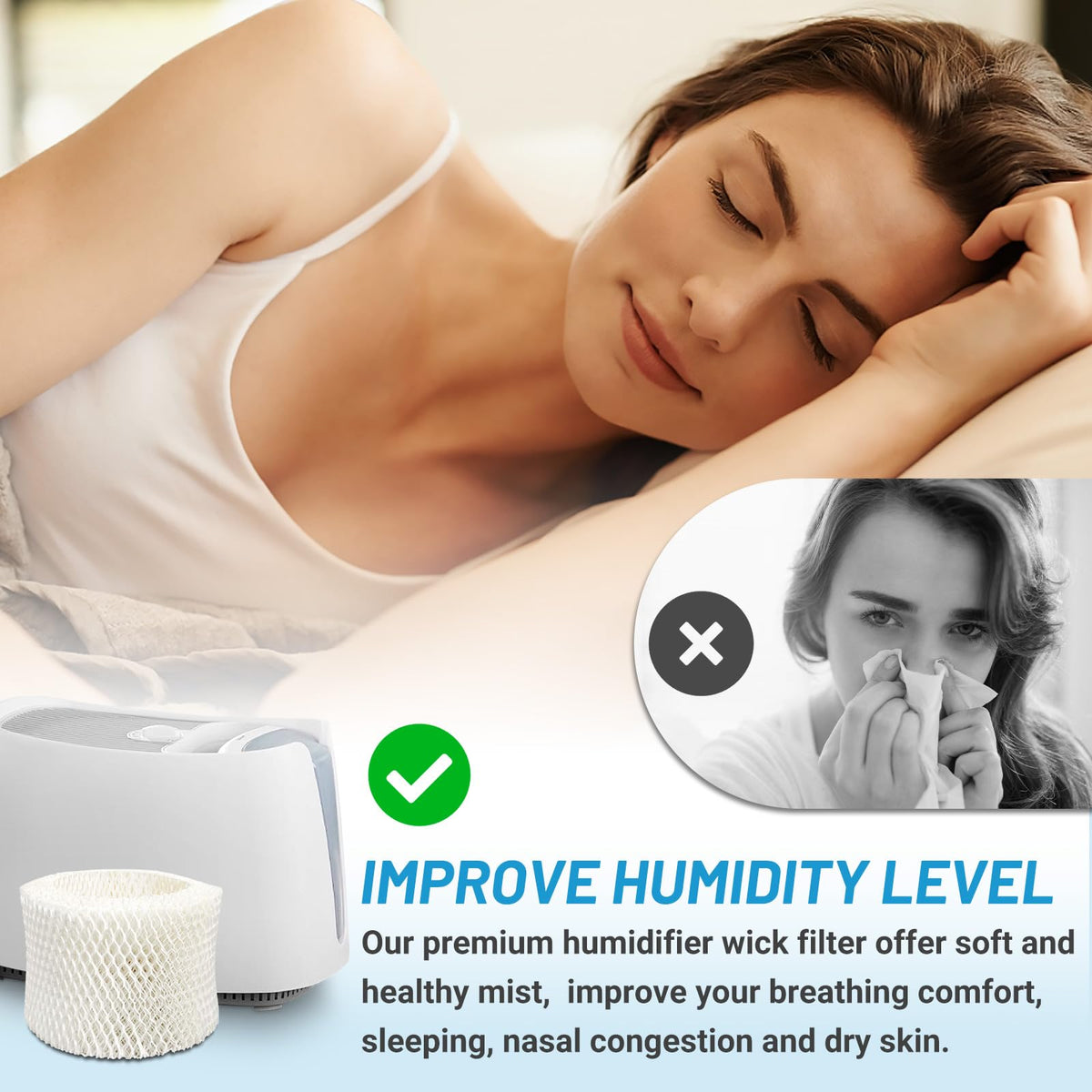 6 HAC-504 Humidifier Filters A Replacement for Honeywell Humidifier